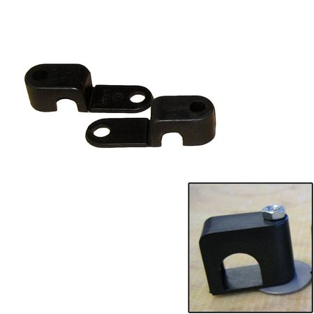 WELD MOUNT Single Poly Clamp f/1/4 in. x 20 Studs, 3/8 in. OD, Requires 1 in. Stud, 25PK 60375